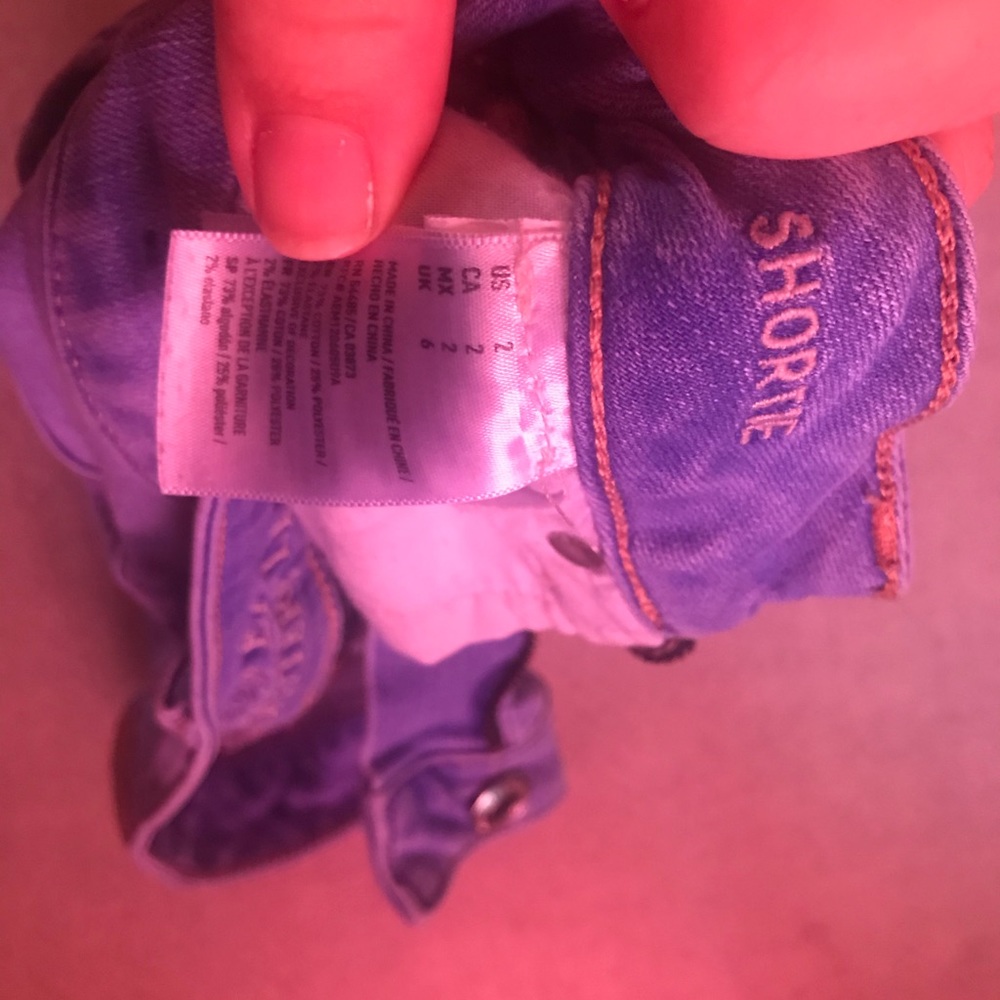 American eagle denim “shorties” shorts size 2